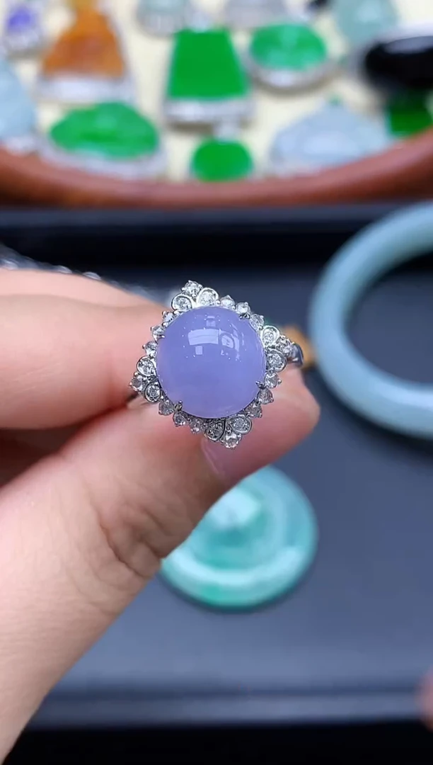 18K金镶嵌戒指翡翠631-中国好珍宝