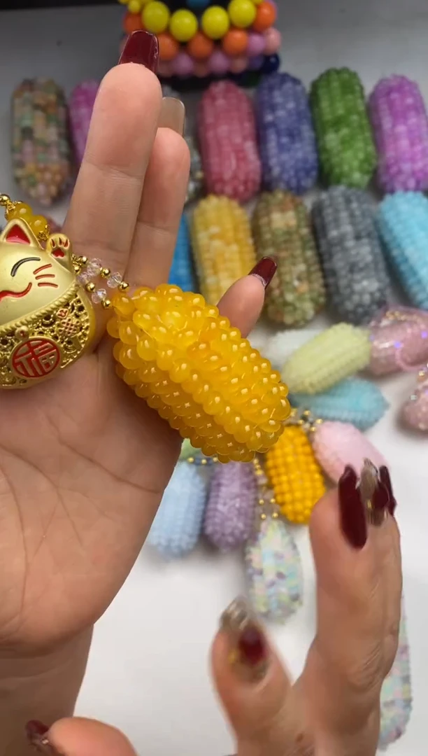 玻璃0711卡6算盘珠蜜蜡黄150颗