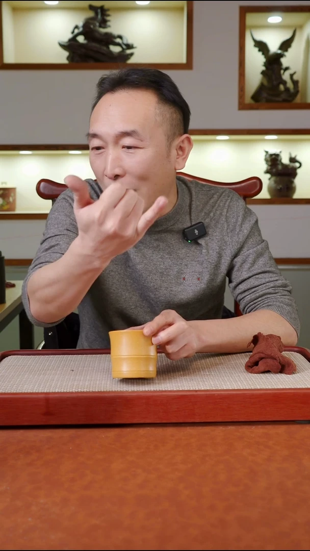 茶杯紫砂黄金段杯