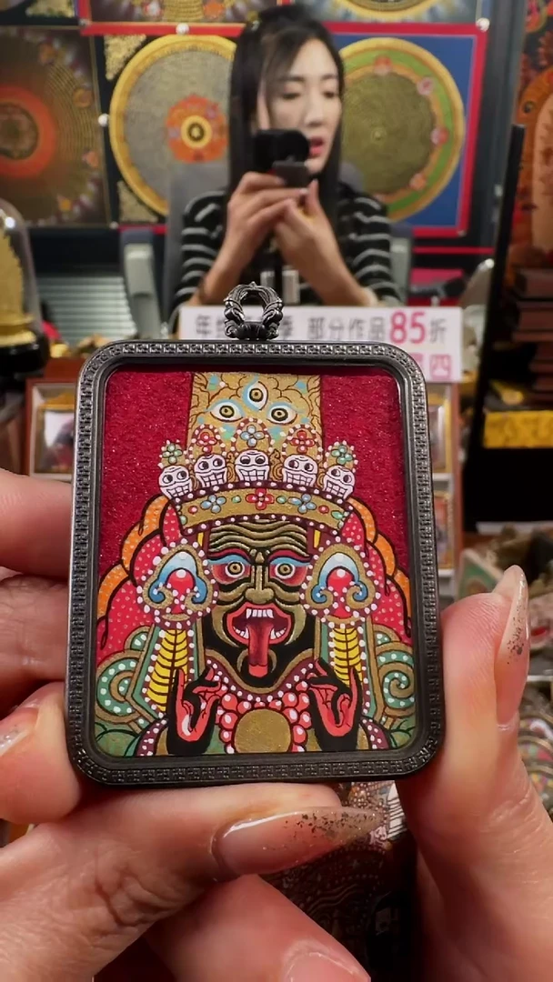 【闪购商品】吊坠壹善缘城手绘唐卡扎基