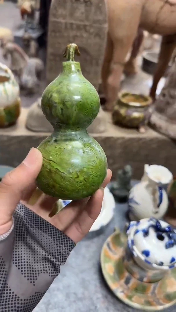 摆件唐三彩陶瓷摆件
