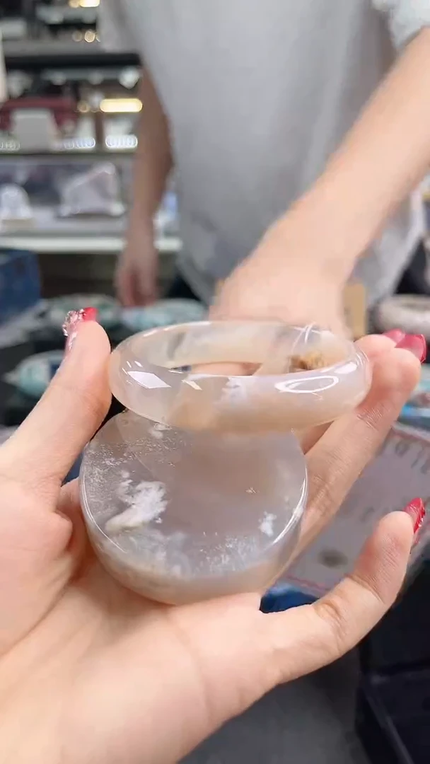 未镶嵌手镯石英质玉55圈口（赠品镯心）1537098