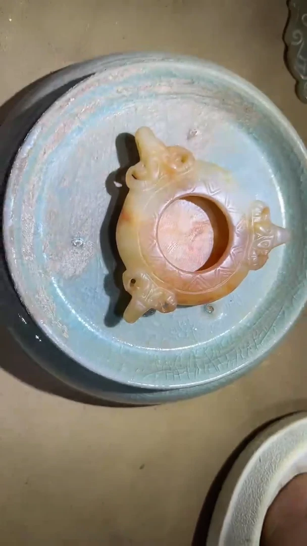 瓷片手工，手绘，陶瓷