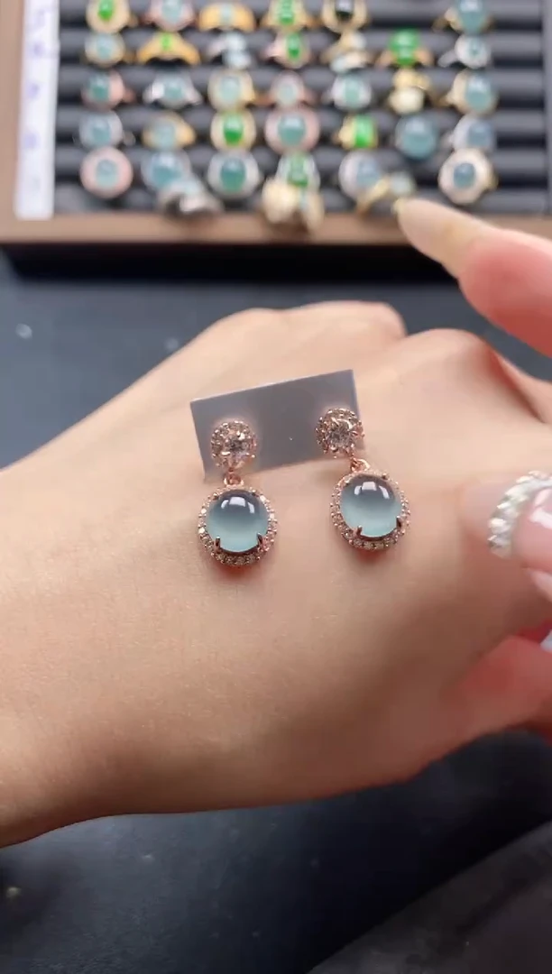 银S925镶嵌戒指翡翠51151