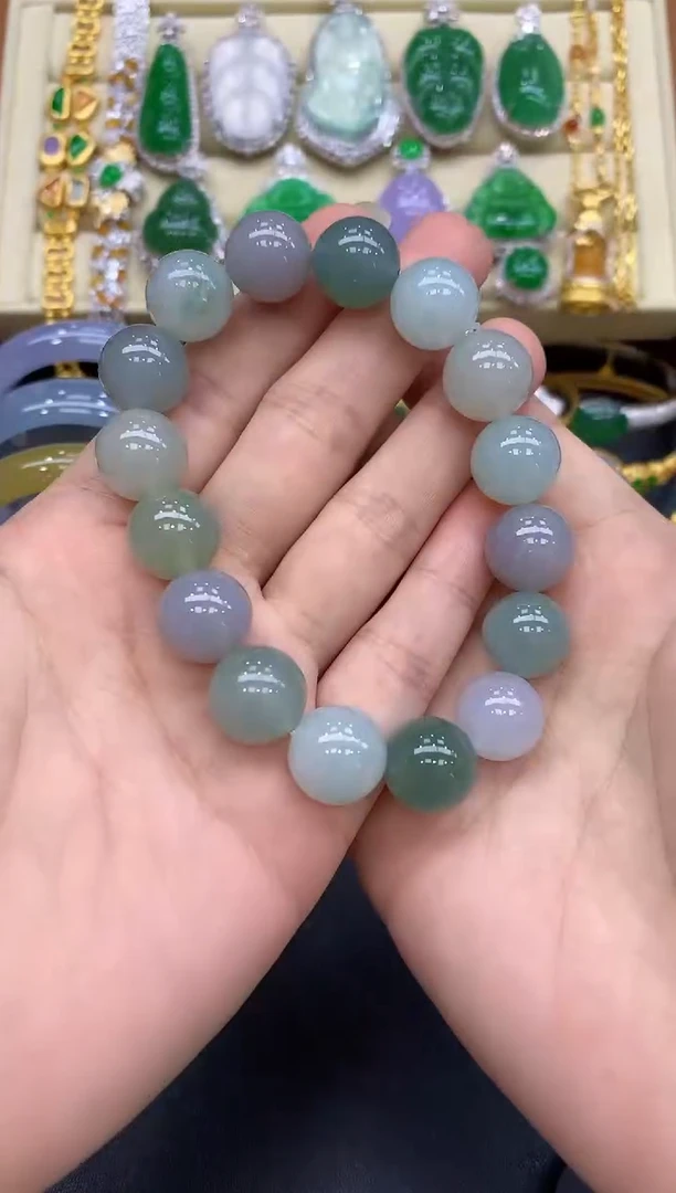 未镶嵌手串翡翠248-中国好珍宝