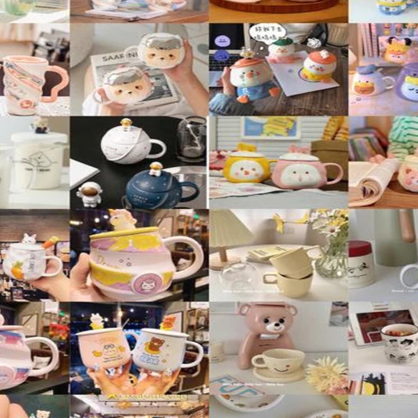 一个自选DIY手工杯（默认官瑕不包官瑕）手工diy礼物奶油胶定制杯子