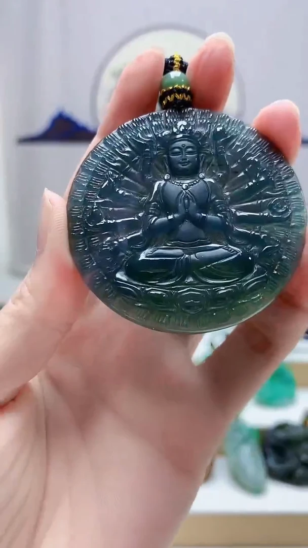 未镶嵌定制翡翠4917zm-毛货挂件121