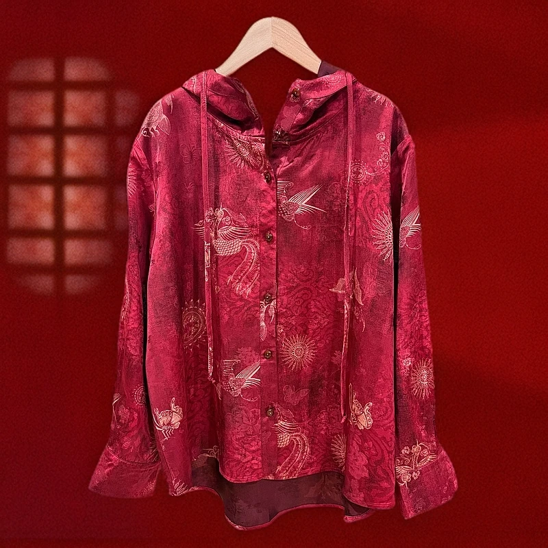 凤凰于飞<<非遗美学>>新中式国风时尚轻奢上衣T1407