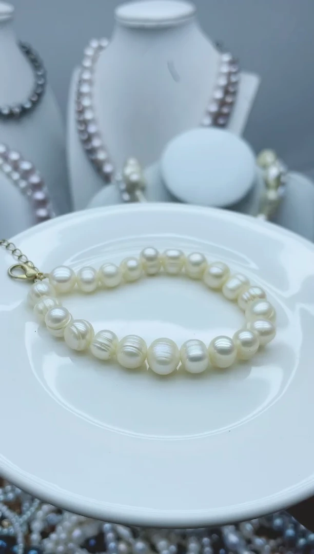 【闪购商品】淡水珍珠颈饰钛钢1