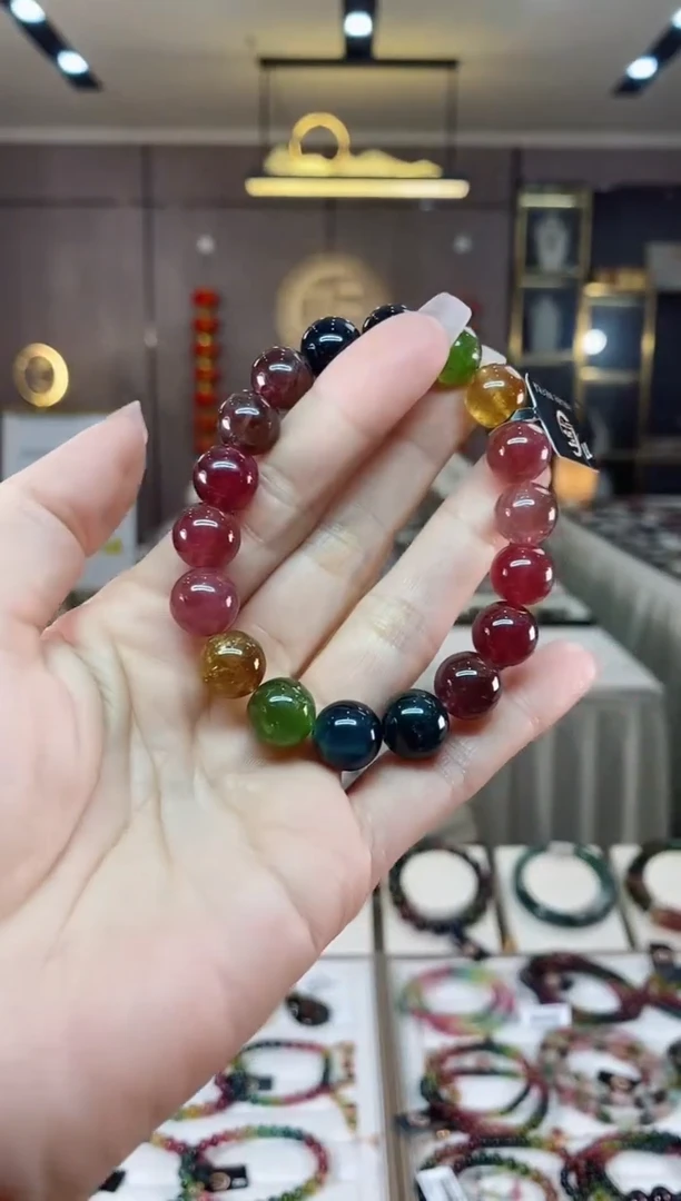 【闪购商品】碧玺单圈手串11mm+未镶嵌（多样性发一条）hon