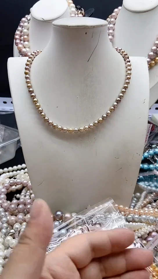 淡水珍珠未镶嵌颈饰1