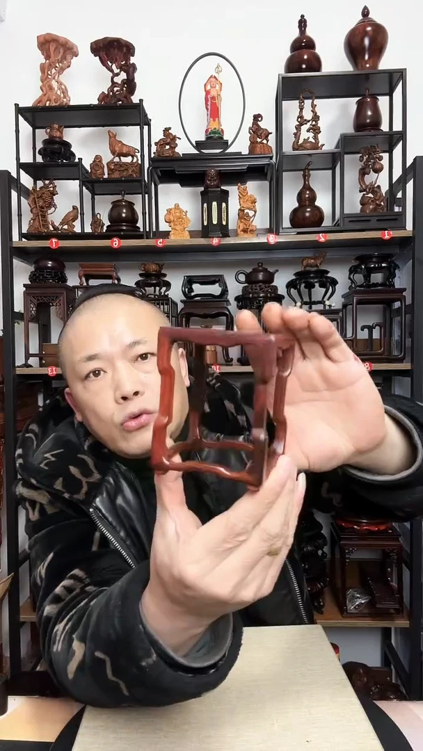 紫砂底座木8正方10高