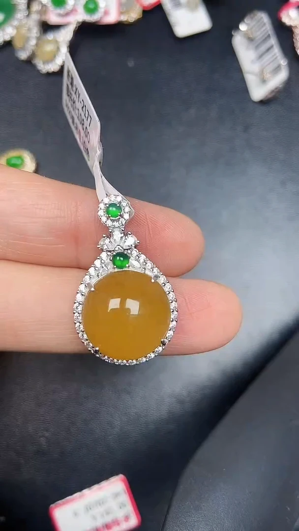 银S925镶嵌戒指翡翠1370