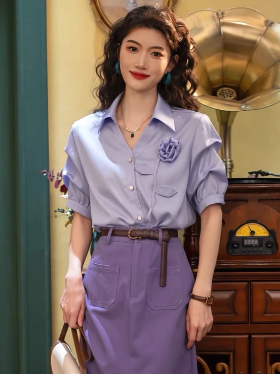 【1051-1100编码点这里】夏季新款气质时尚上衣女