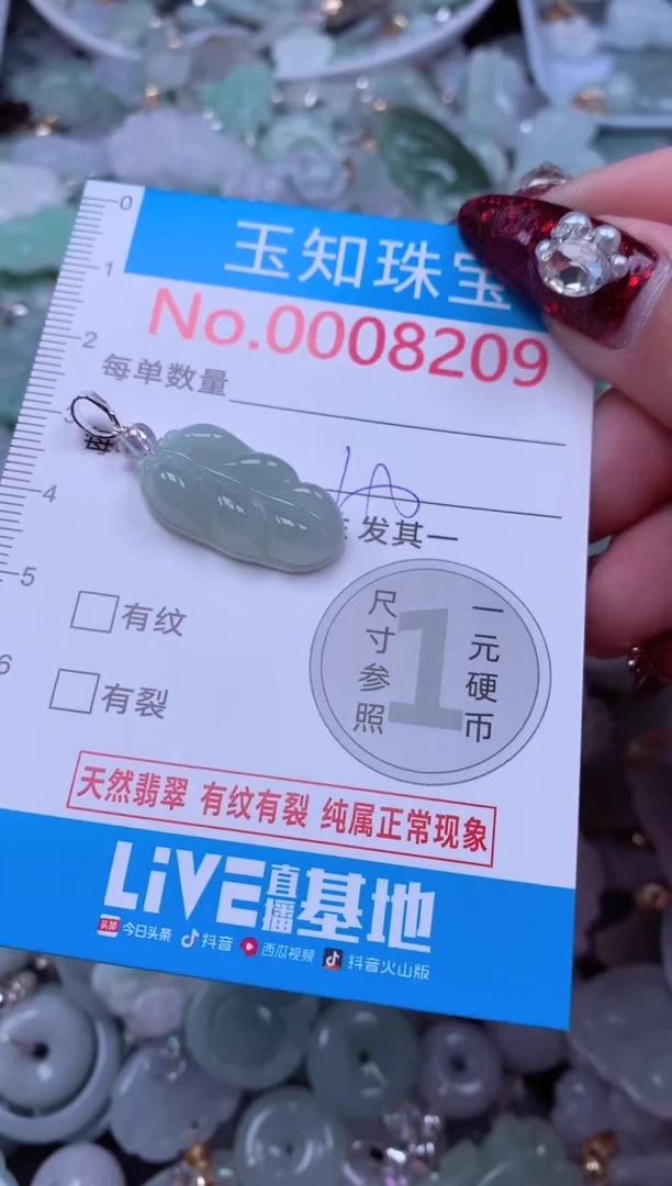 吊坠(不含链)未镶嵌翡翠8209