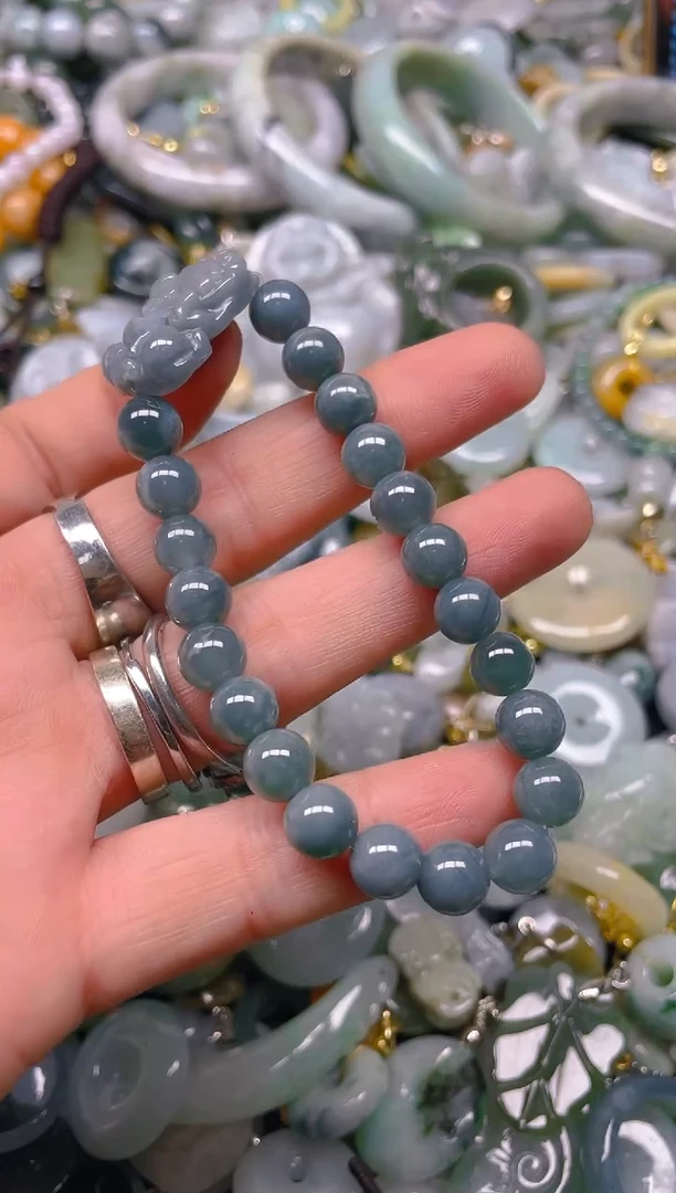 翡翠未镶嵌颈饰7MM/U/翡翠A货,一件也是批发价