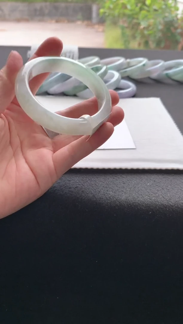 未镶嵌手镯翡翠57正圈买断A7488