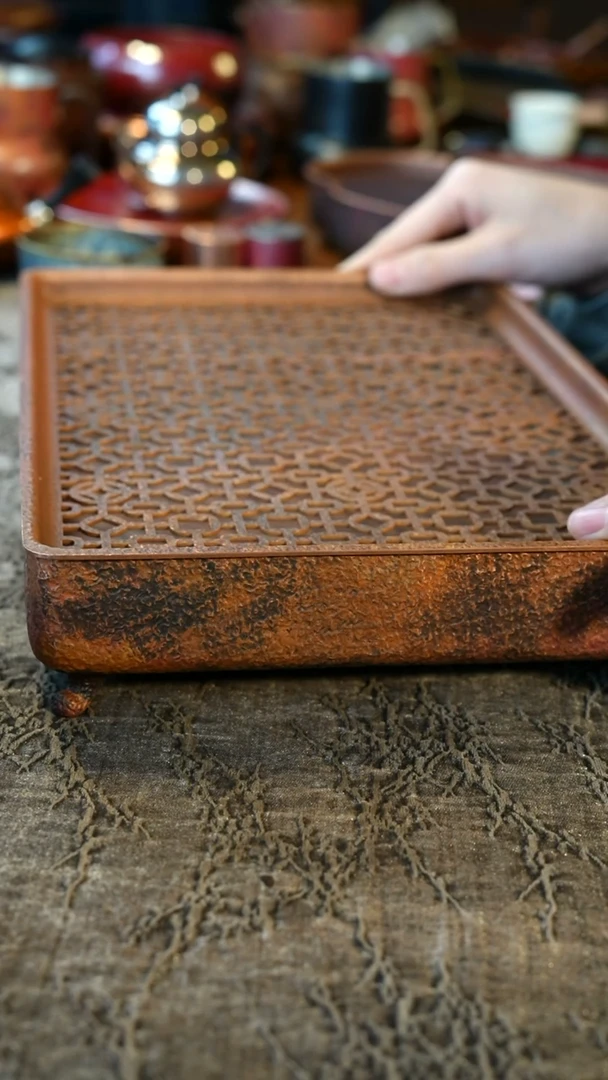 【闪购商品】窗花大茶台纯紫铜