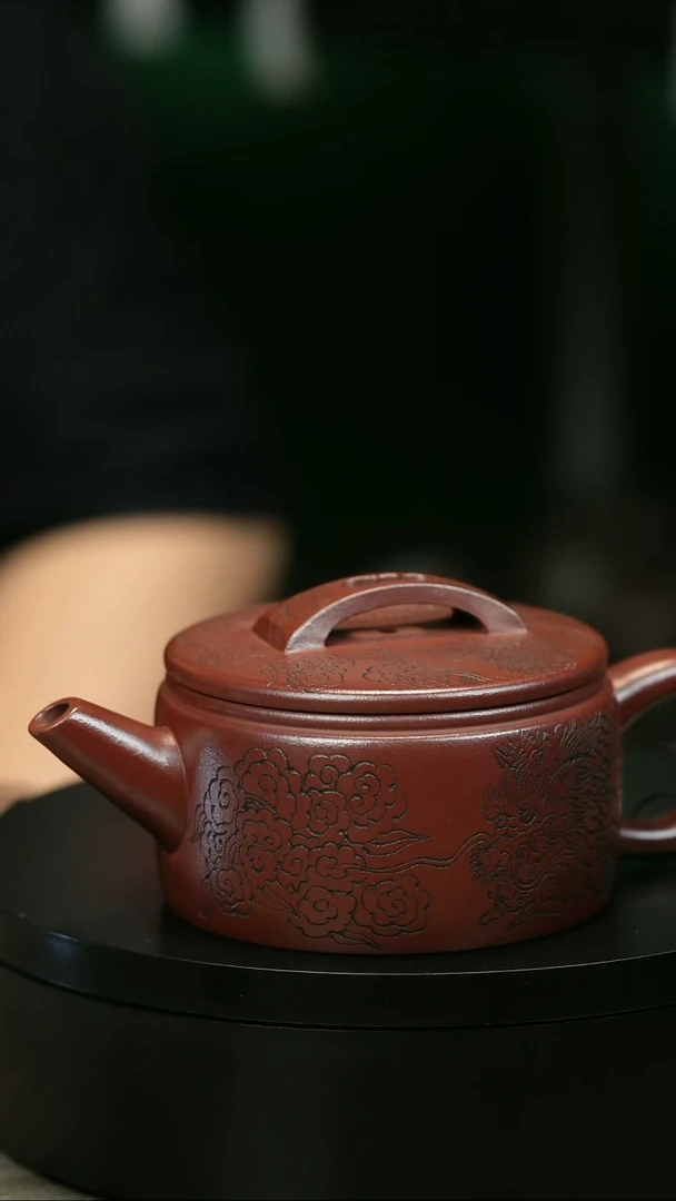 茶壶紫砂清***8H1819华维游龙汉瓦