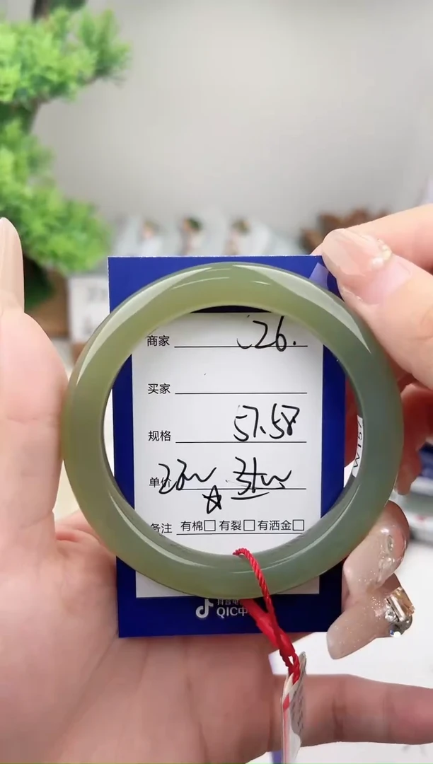 未镶嵌手镯和田玉微色差C26