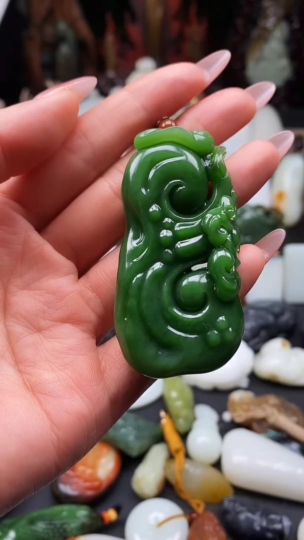 颈饰未镶嵌和田玉周*1