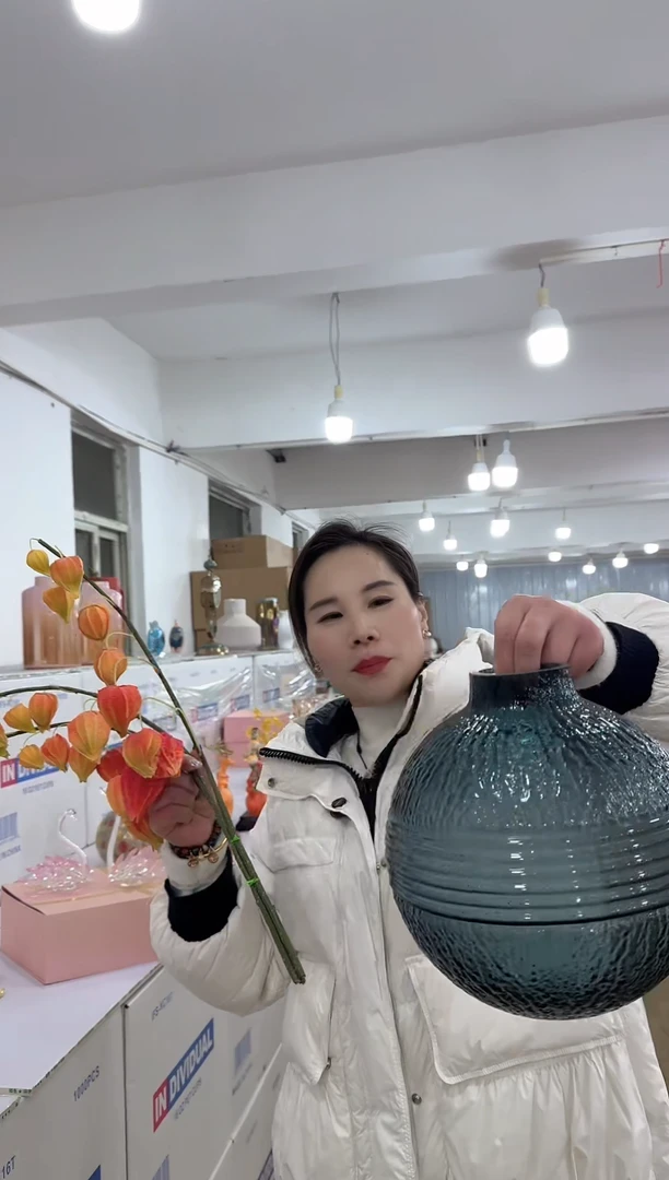 【闪购商品】无铅玻璃美全花器-p-早16