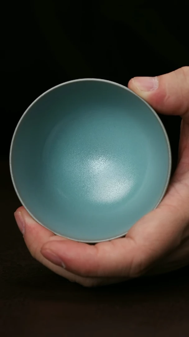 其他汝官窑微微瑕若琛杯足15