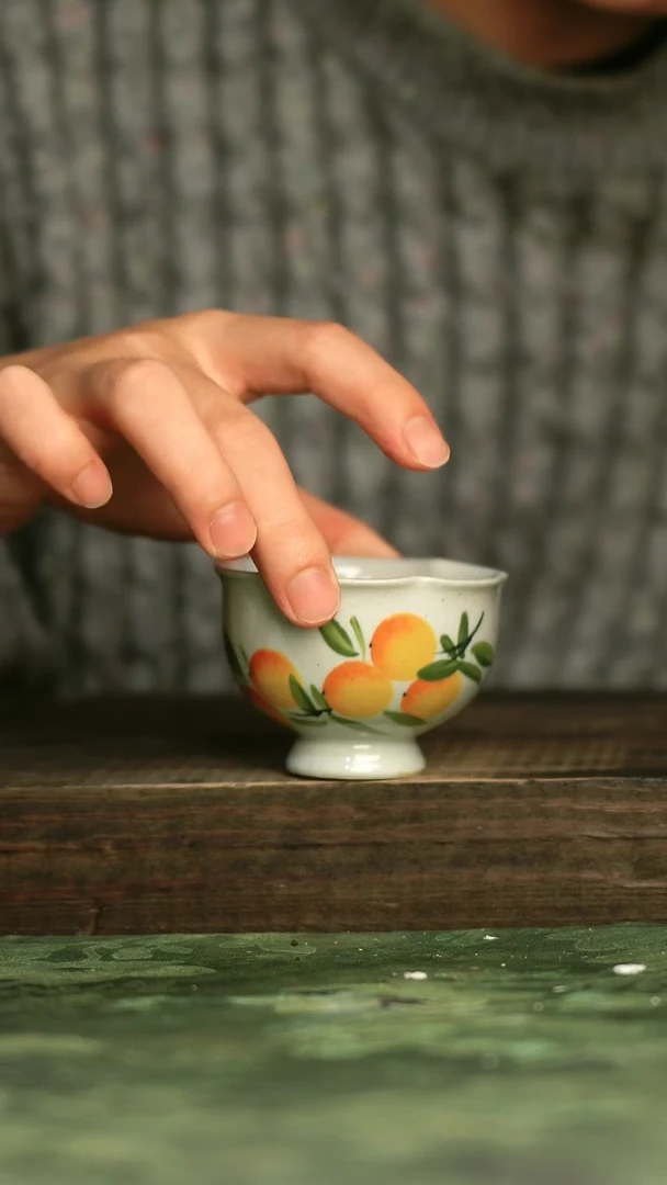 陶瓷青诗集手工手绘瓷器