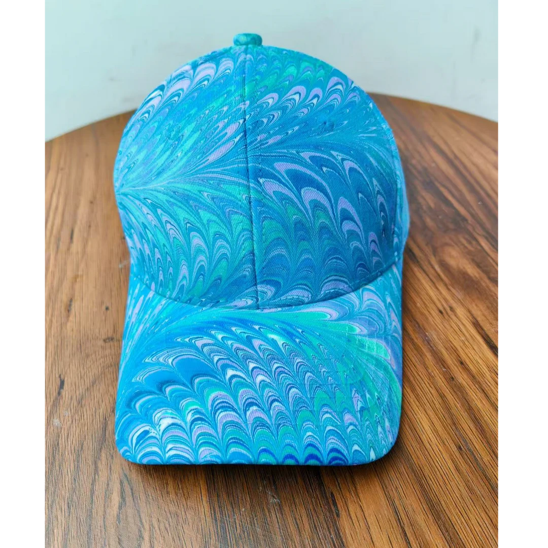 星辰大海，非遗水拓帽，手工晕染的独特花纹，让你戴出小众高级范儿