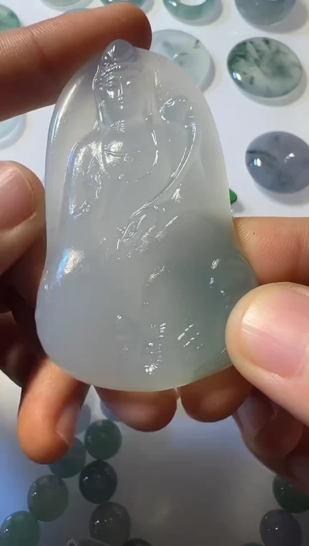 未镶嵌定制翡翠普贤