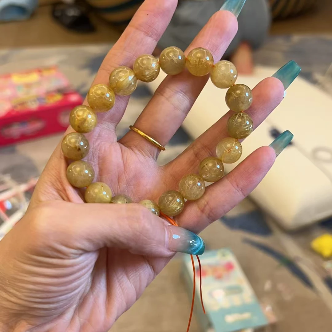 合金手链 二姐同款男士黄色手链 多样性发其一