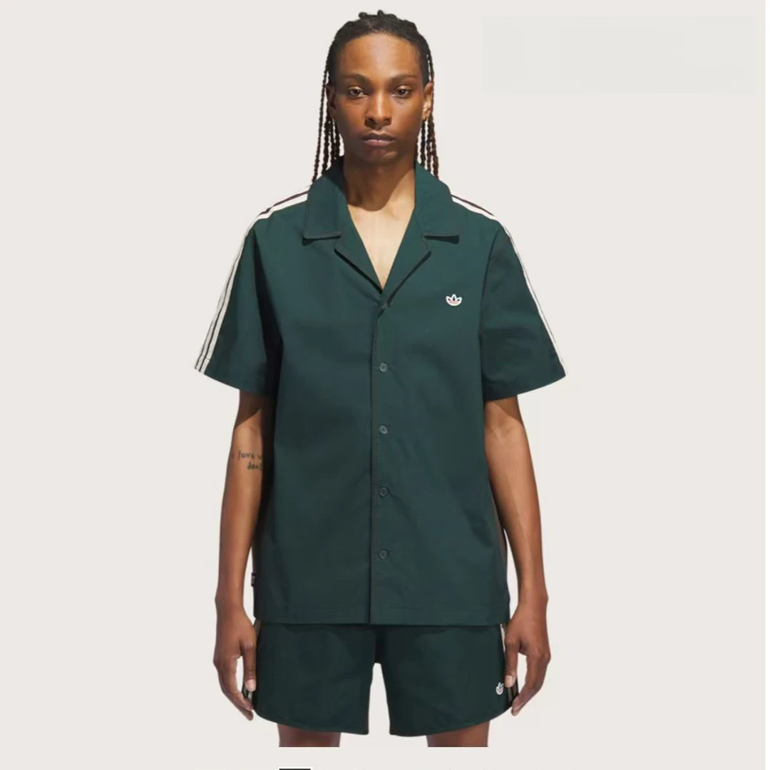 adidas三叶草BWLSHIRTCLOT 陈冠希同款运动短袖POLO衫JP3870