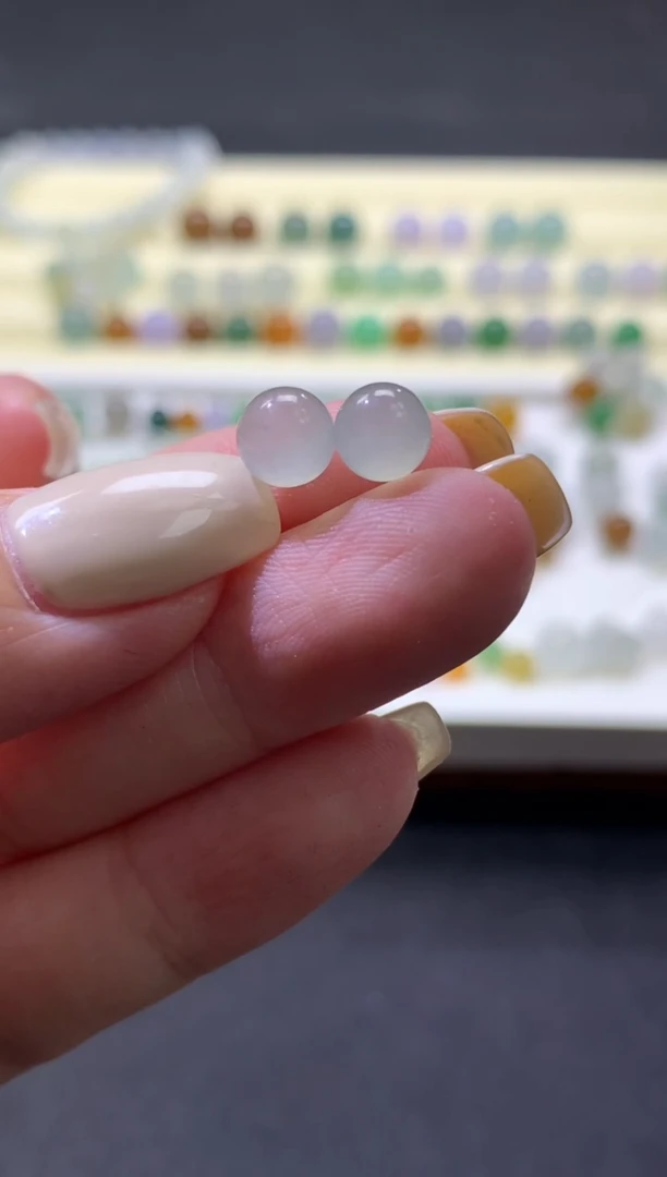 未镶嵌定制翡翠卡6mm