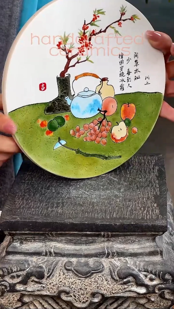 陶瓷手工釉上彩瓷片