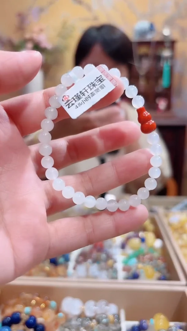 未镶嵌手串和田玉设计款珠串