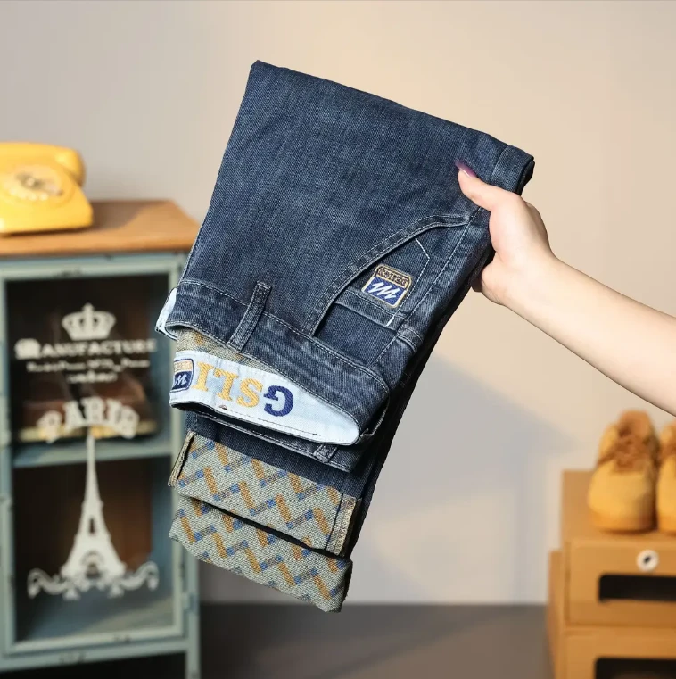 【工厂直发】男士牛仔裤直筒修身薄款2025新款潮牌夏季爆款百搭裤子