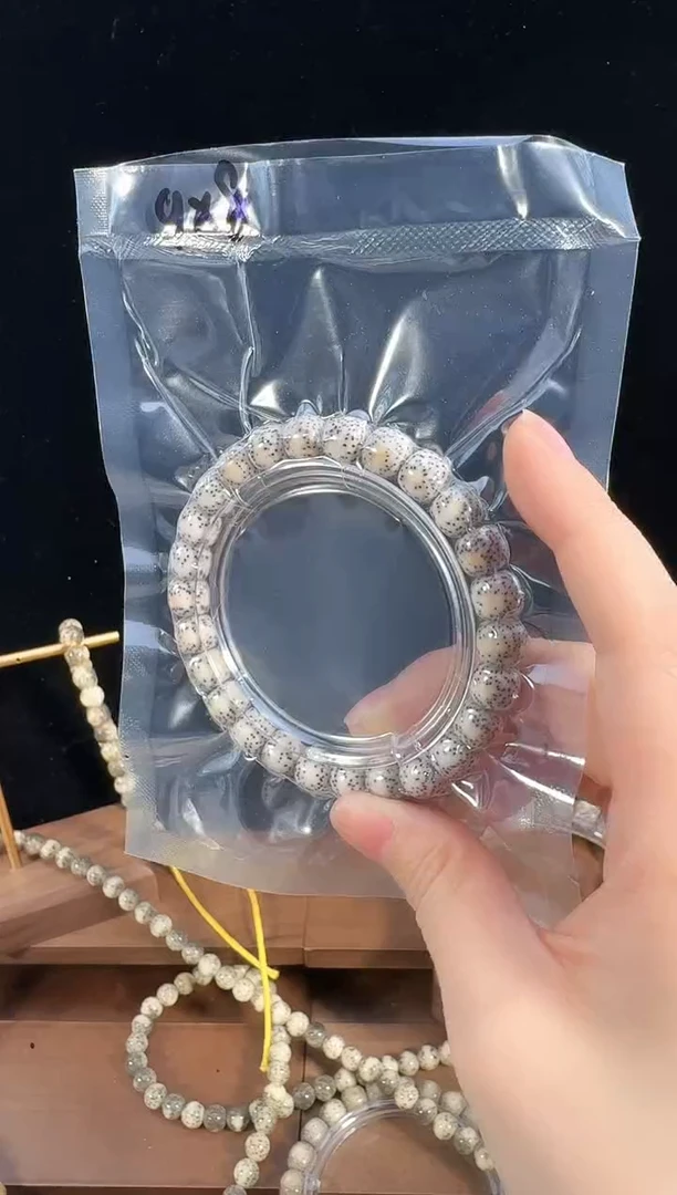 手串星月菩提9*8/3023骨瓷白