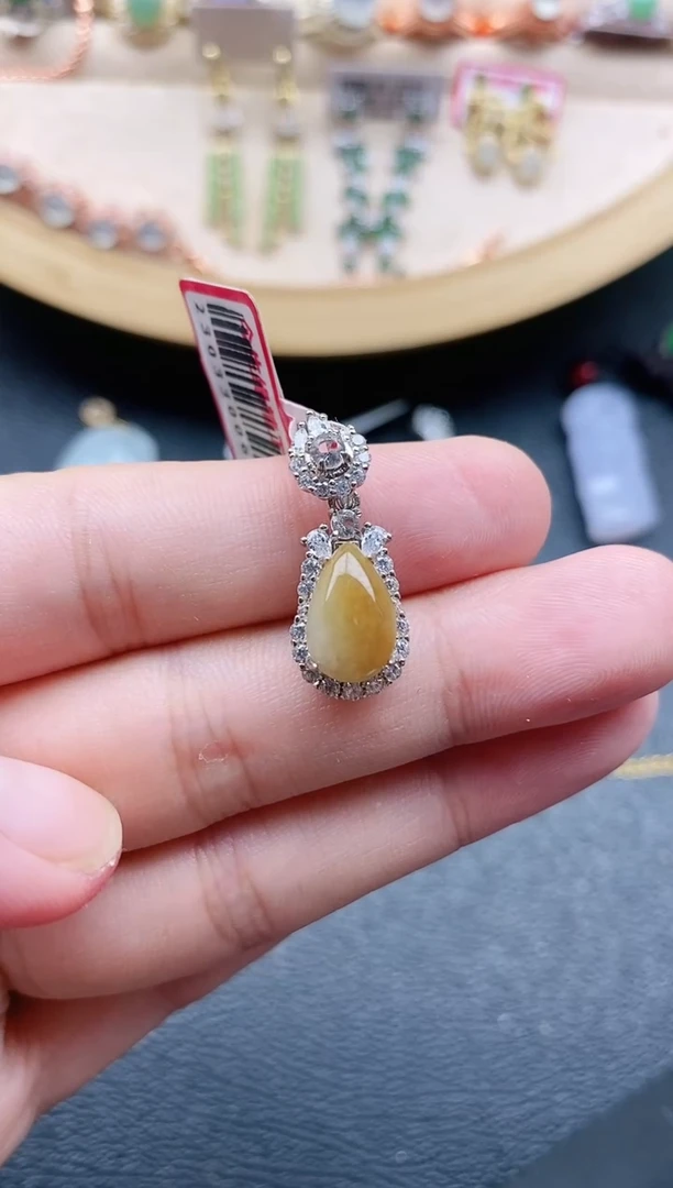 翡翠戒指银S925镶嵌1