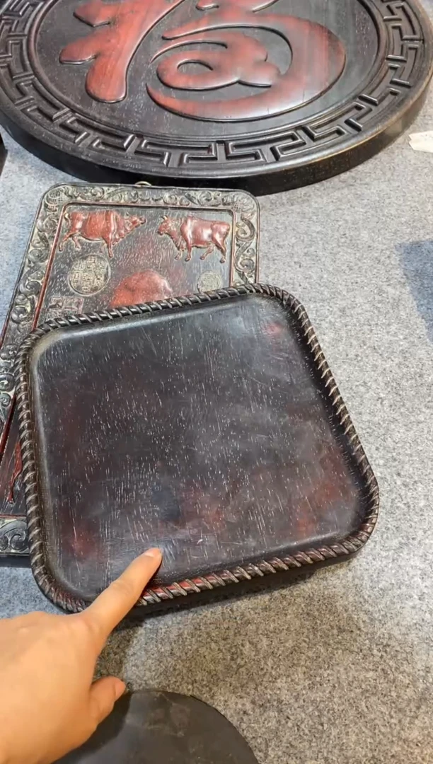 檀香紫檀（小叶紫檀）紫檀拆件雕刻板以直播间实物为准微瑕老物件