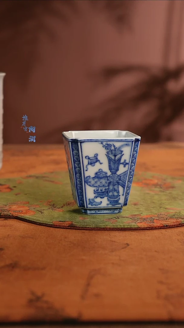 【闪购商品】华军柴窑四方博古图