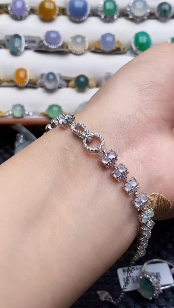 银S925镶嵌戒指翡翠6304