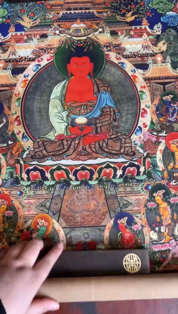 卷轴画手绘唐卡090