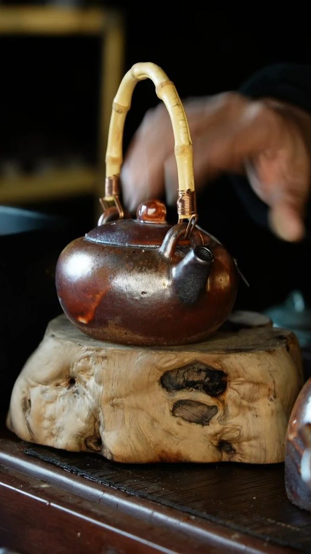 紫砂全手工白菜提梁