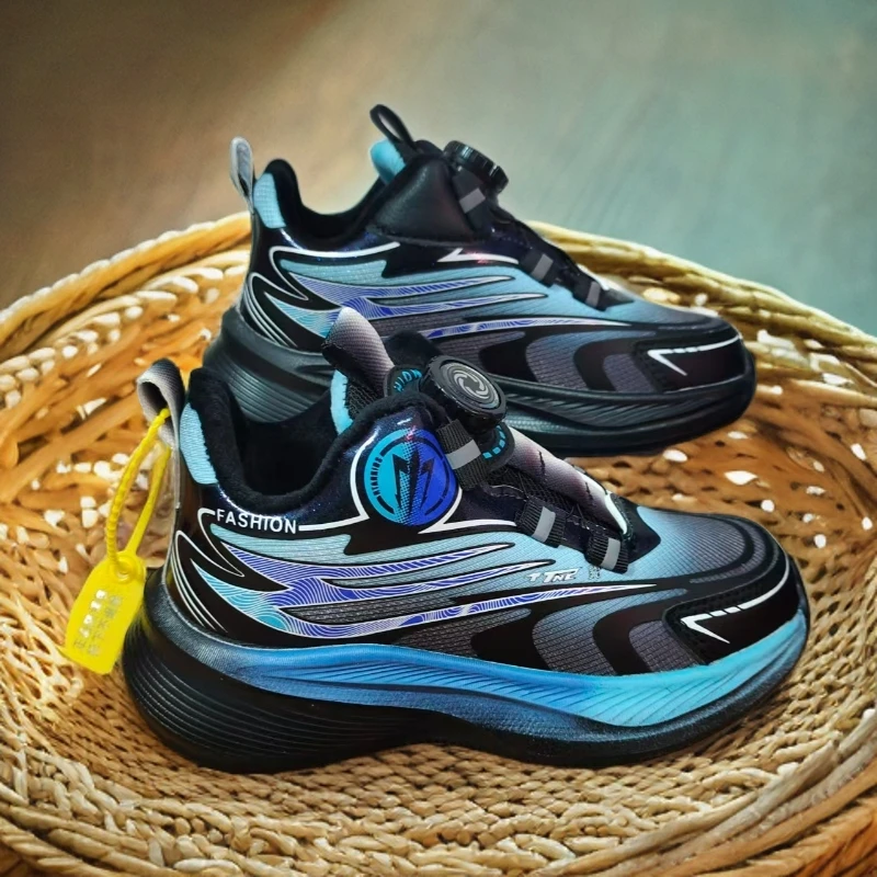 无运费险，二棉运动鞋儿童休闲鞋旋转纽扣轻底EVA冬款防滑897-2。。。