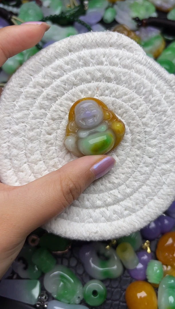 颈饰未镶嵌翡翠缅甸翡翠吊坠