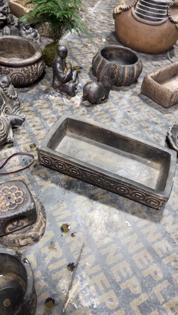 陶土【火山泥】金钱富贵汉砖