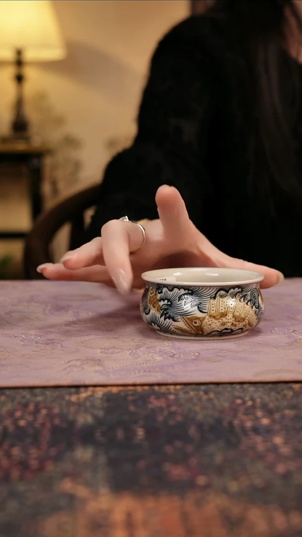 杯景德镇陶瓷杯碗柴烧多人