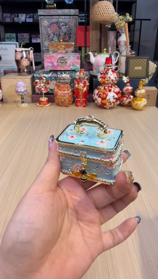 194七宝蓝色蜂蜜保箱