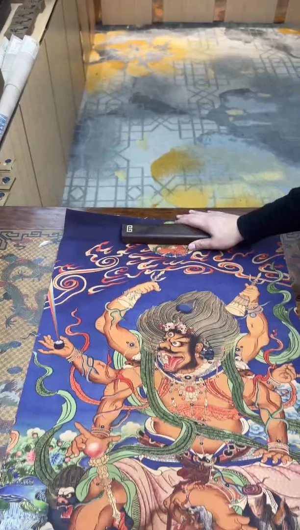 卷轴画精品奥奥奥的唐卡