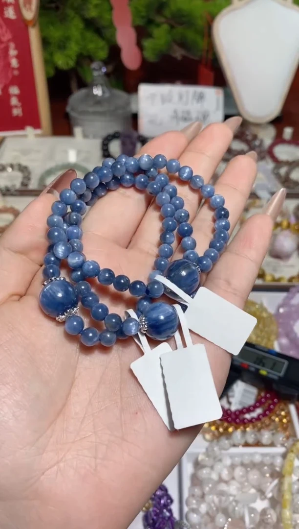 【闪购商品】水晶手串未镶嵌蓝晶石6mm